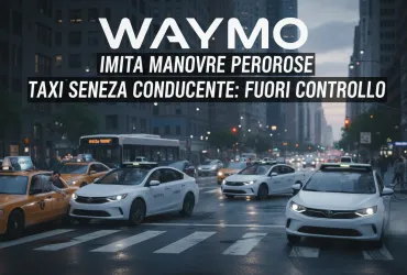 Waymo: i taxi senza conducente imitano manovre pericolose dei tassisti