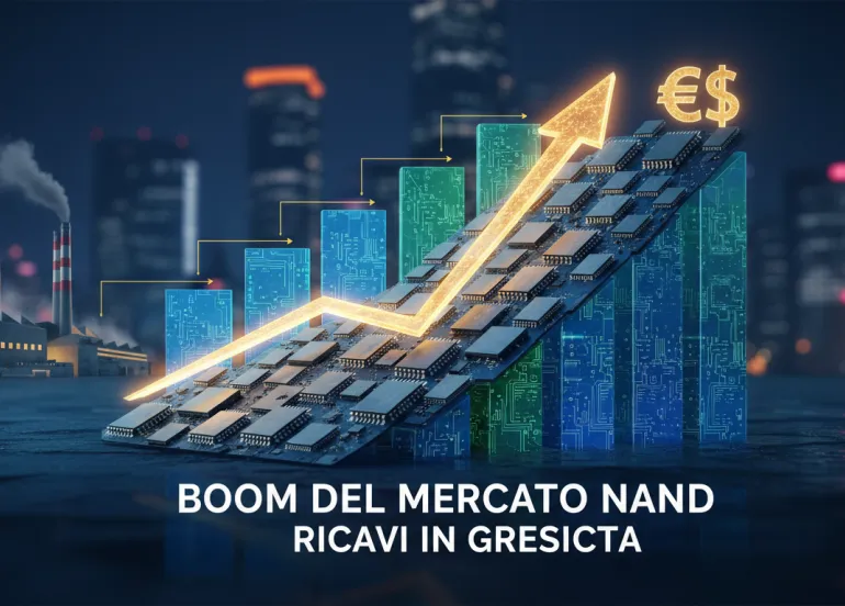 Boom del Mercato NAND: I ricavi dei produttori di memorie flash in forte crescita