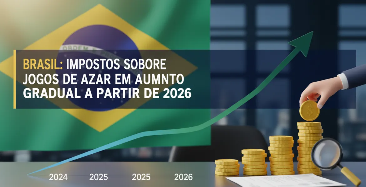 Brasile: Tasse sul gioco d'azzardo in aumento graduale dal 2026