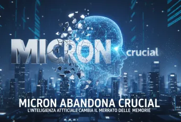 Micron abbandona Crucial: l'Intelligenza Artificiale cambia il mercato delle memorie