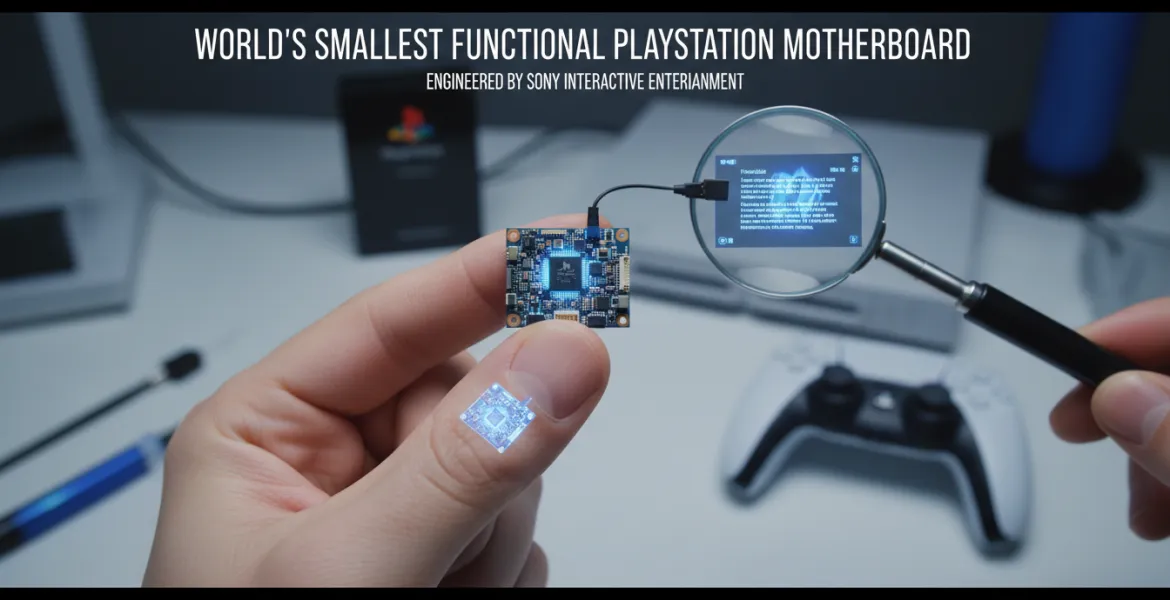 PlayStation: Creata la scheda madre funzionante più piccola del mondo
