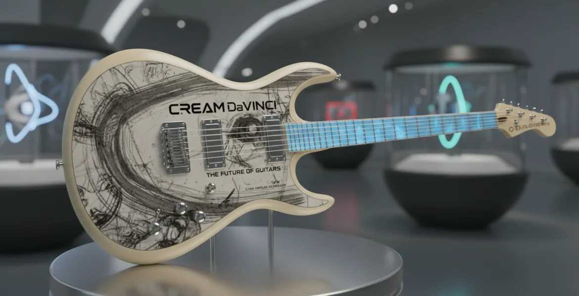 La chitarra del futuro è qui: Cream DaVinci cambia look con un display E Ink