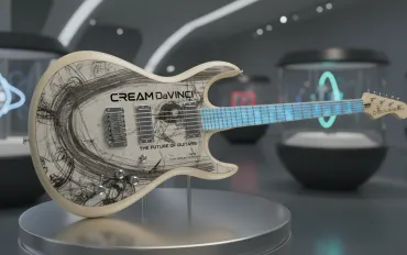 La chitarra del futuro è qui: Cream DaVinci cambia look con un display E Ink