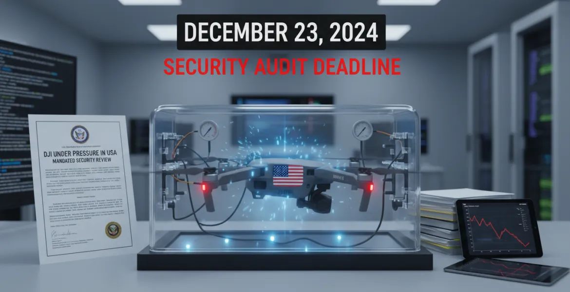 DJI sotto pressione negli USA: Audit di sicurezza entro il 23 dicembre