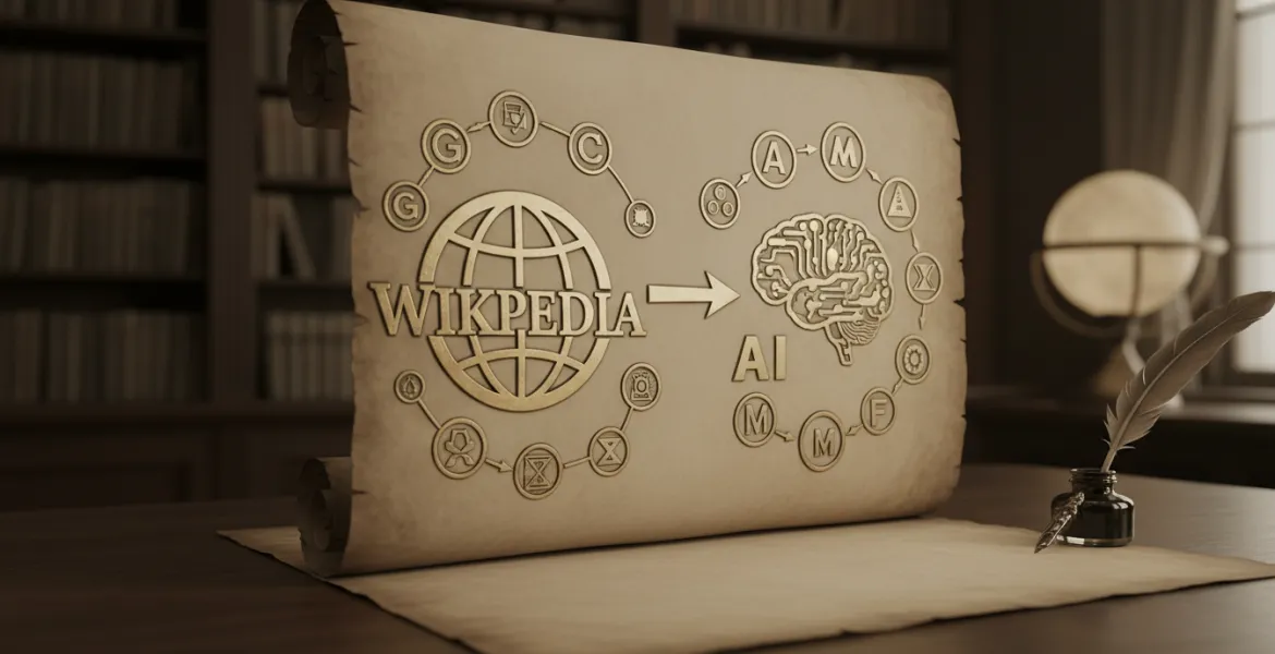 Wikipedia verso accordi con Big Tech per l'IA: svolta storica
