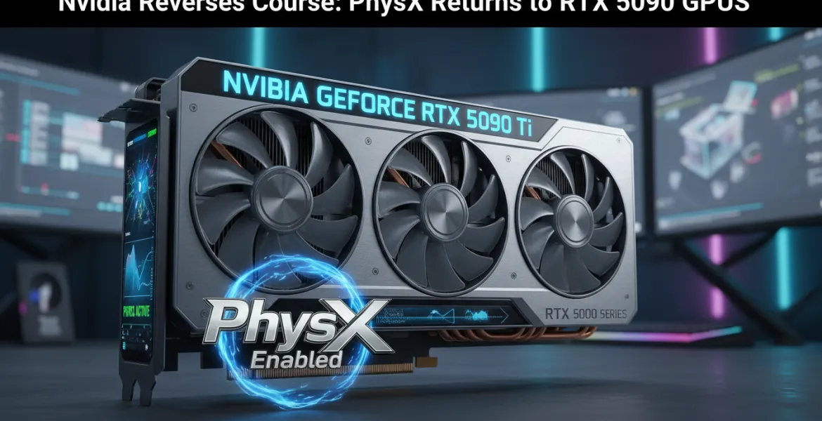 Nvidia fa marcia indietro: PhysX torna sulle RTX 5000