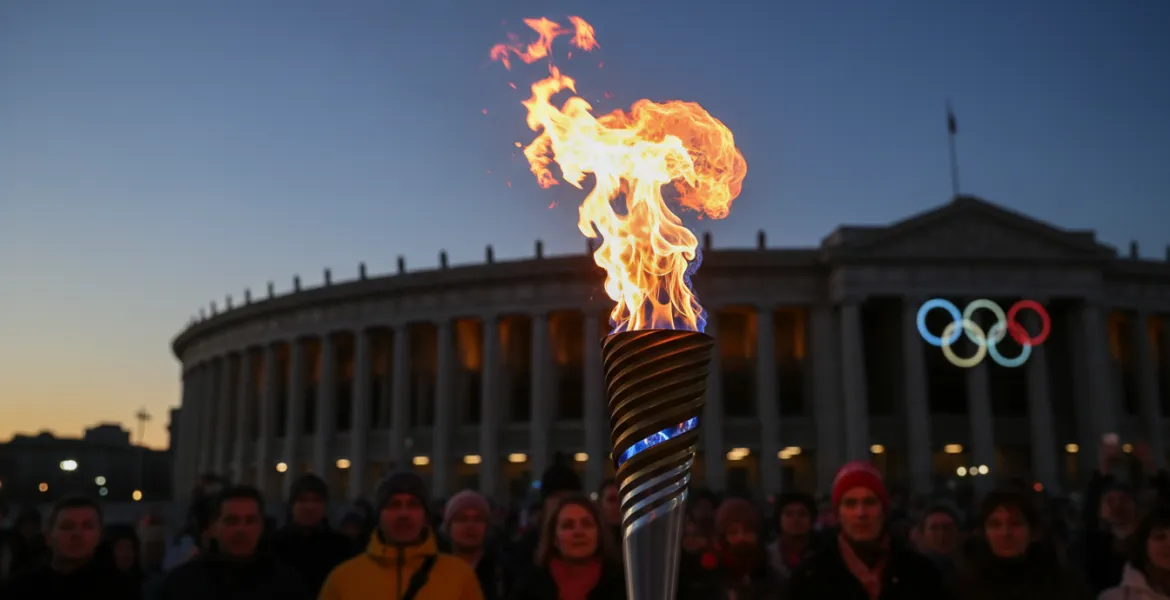 Roma si illumina: Mattarella accende la fiamma olimpica