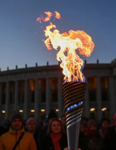 Roma si illumina: Mattarella accende la fiamma olimpica