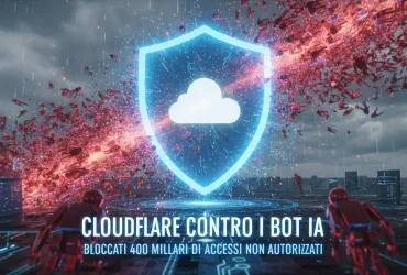 Cloudflare contro i bot IA: bloccati 400 miliardi di accessi non autorizzati