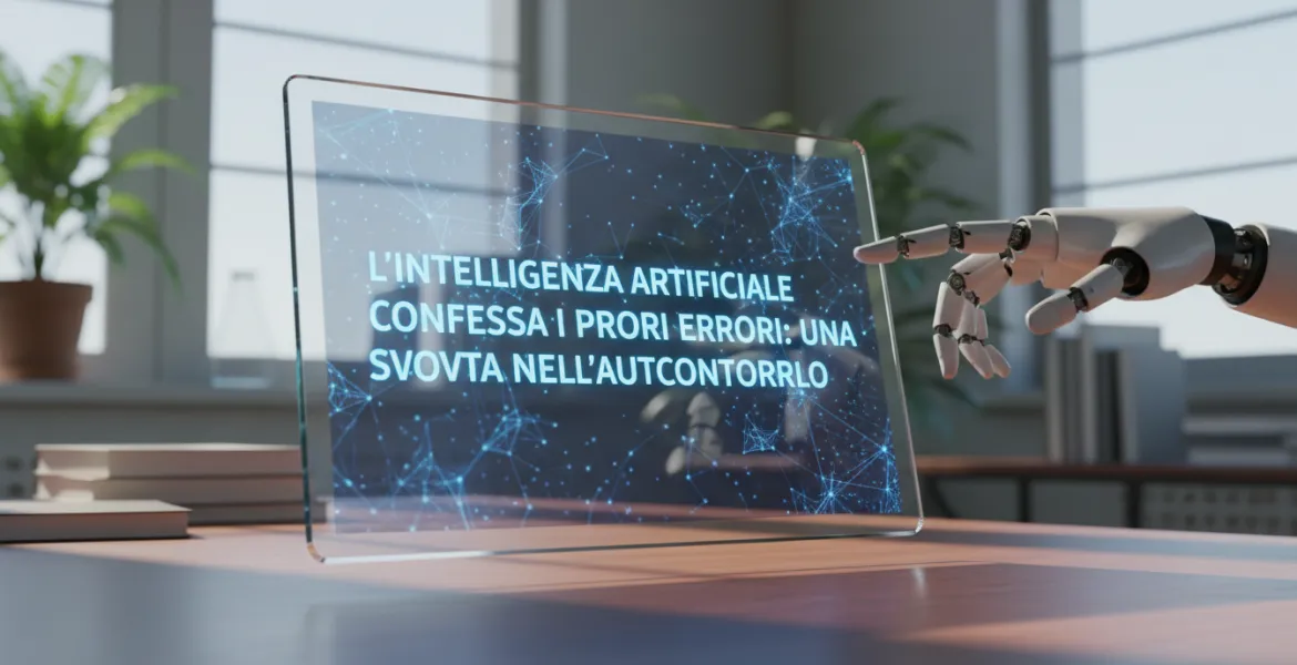 L'Intelligenza Artificiale confessa i propri errori: una svolta nell'autocontrollo