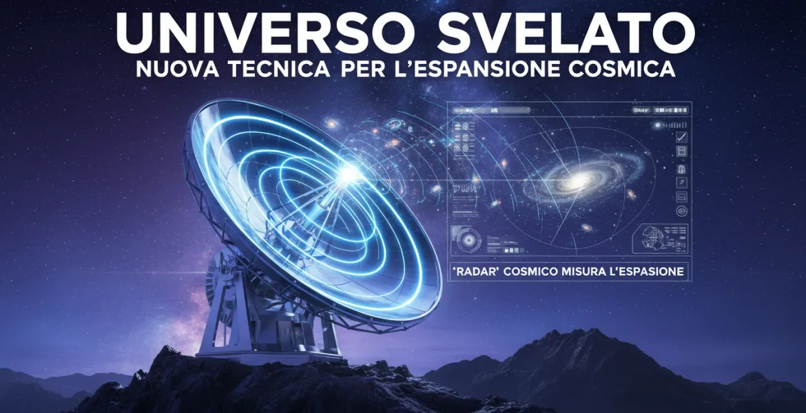 L'Universo svelato da un 'radar': nuova tecnica per misurare l'espansione cosmica