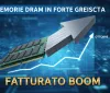 Memorie DRAM in forte crescita: boom di fatturato ad ottobre