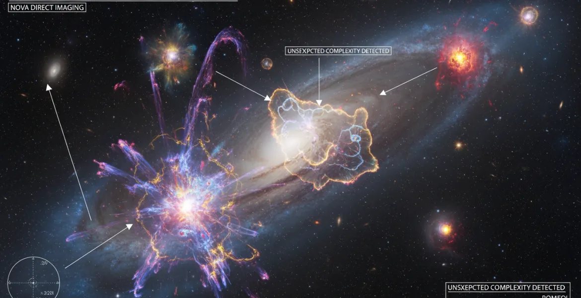 Esplosioni stellari rivoluzionano l'Astronomia: Immagini dirette di novae svelano complessità inaspettate