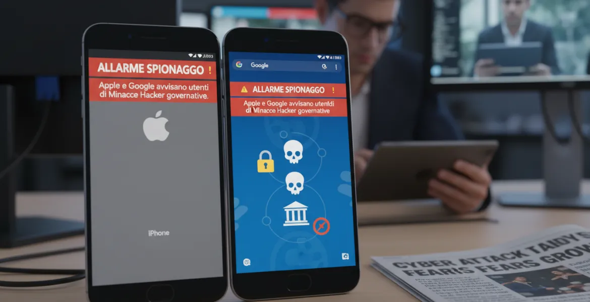 Allarme spionaggio: Apple e Google avvisano utenti di Minacce Hacker governative