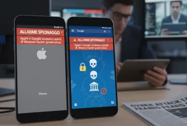 Allarme spionaggio: Apple e Google avvisano utenti di Minacce Hacker governative