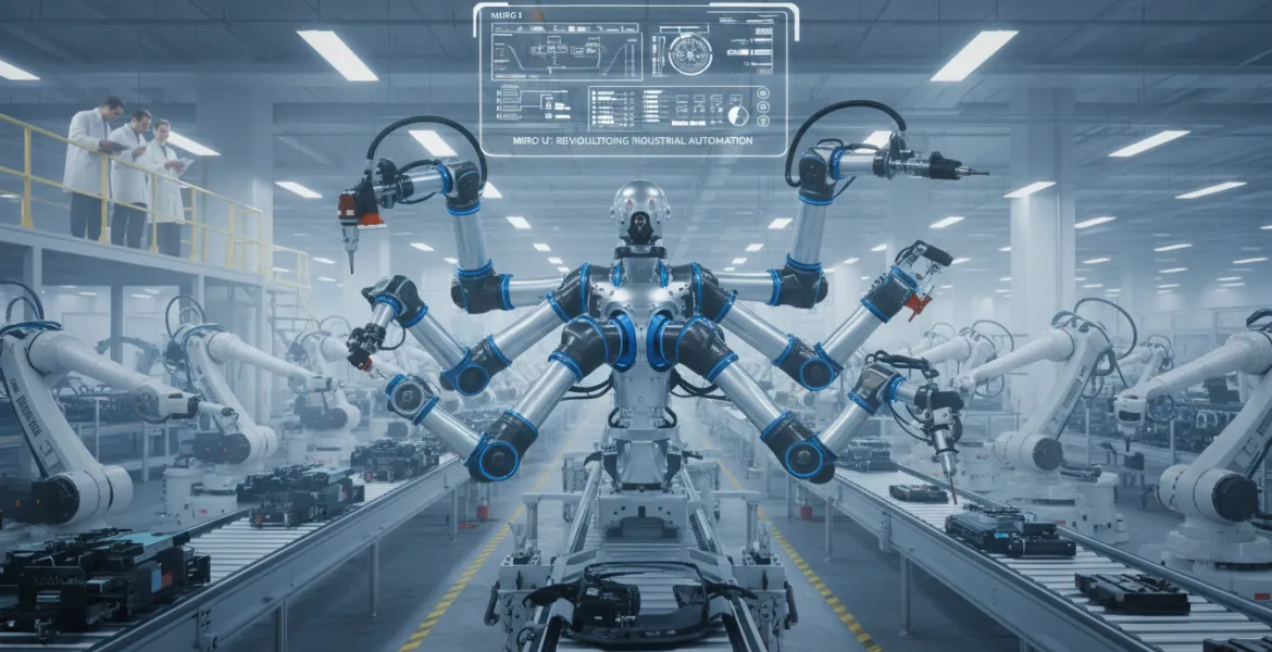 Miro U: Il robot a sei braccia che rivoluziona l'automazione industriale