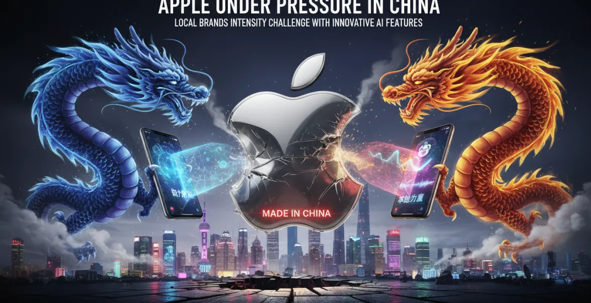 Apple sotto pressione in Cina: I brand locali intensificano la sfida con funzionalità AI innovative