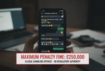 Scommesse clandestine su WhatsApp: maxi-multa nel Regno Unito