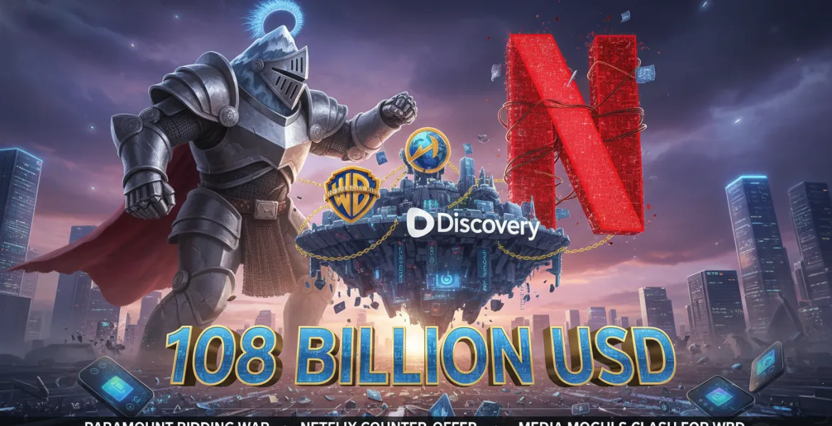 Guerra tra colossi media: Paramount sfida Netflix per Warner Bros. Discovery con un'offerta da 108 miliardi