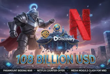 Guerra tra colossi media: Paramount sfida Netflix per Warner Bros. Discovery con un'offerta da 108 miliardi