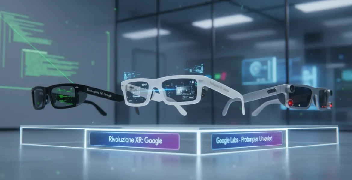 Rivoluzione XR: Google presenta tre prototipi di occhiali futuristici