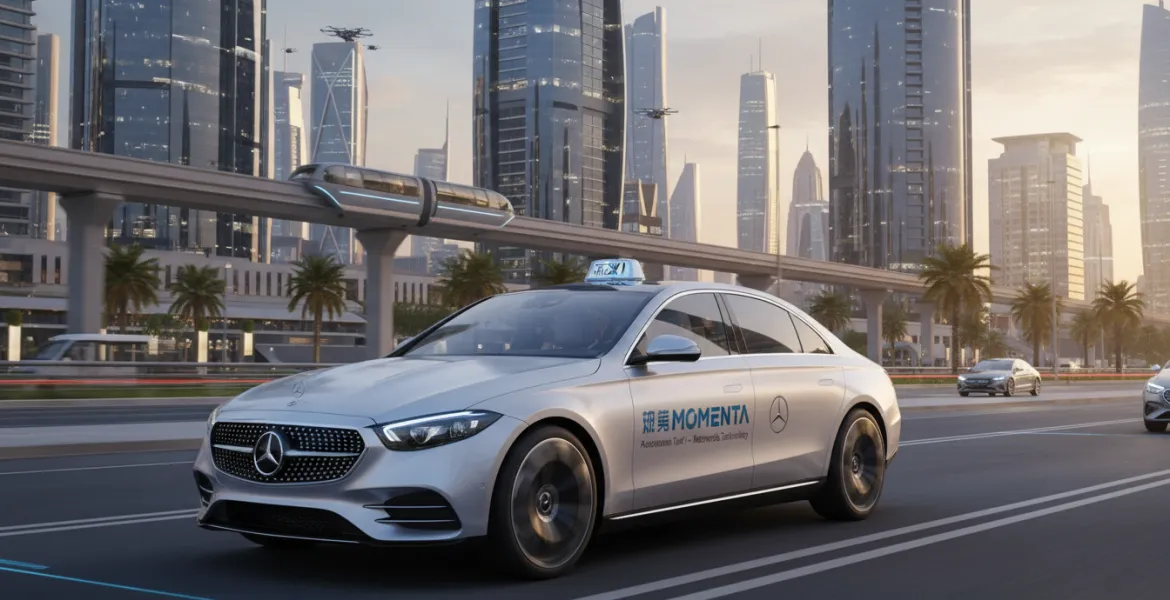 Mercedes-Benz sfida il futuro: taxi senza conducente ad Abu Dhabi con tecnologia cinese momenta