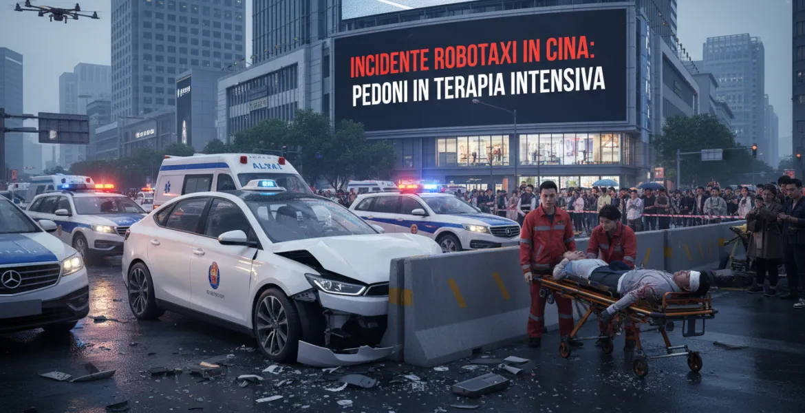 Incidente robotaxi in Cina: Pedoni in terapia intensiva