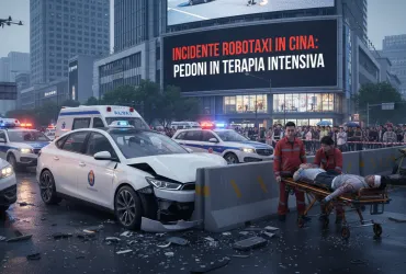 Incidente robotaxi in Cina: Pedoni in terapia intensiva