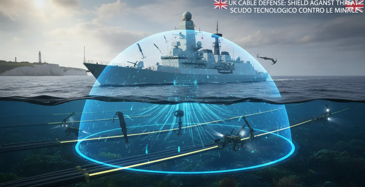 Regno unito protegge i cavi sottomarini: Scudo tecnologico contro le minacce