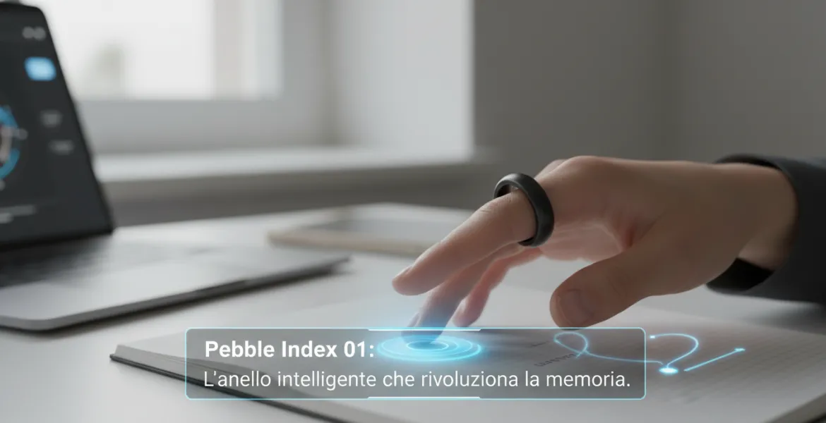 Pebble Index 01: L'anello intelligente che rivoluziona la memoria