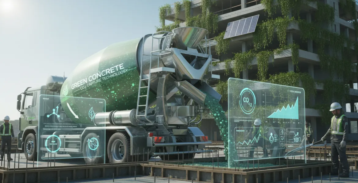Rivoluzione nel settore edile: nasce il 'calcestruzzo verde' che cattura CO₂