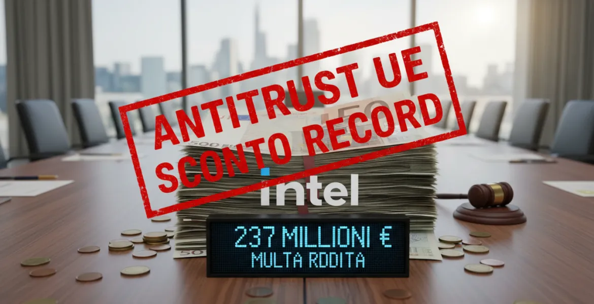 Antitrust UE: Sconto record per Intel, multa ridotta a 237 milioni