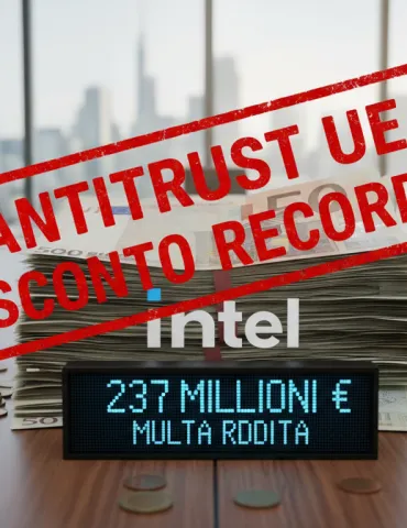 Antitrust UE: Sconto record per Intel, multa ridotta a 237 milioni