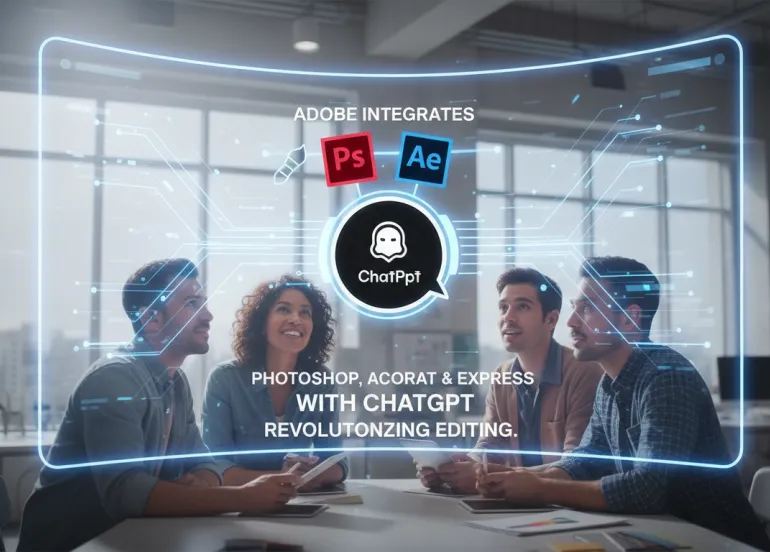 Adobe integra Photoshop, Acrobat e express con ChatGPT: Rivoluzione nell'editing