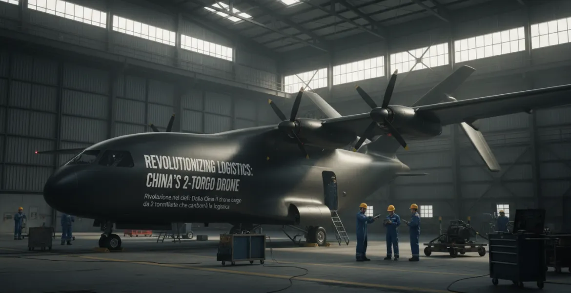 Rivoluzione nei cieli: Dalla Cina il drone cargo da 2 tonnellate che cambierà la logistica