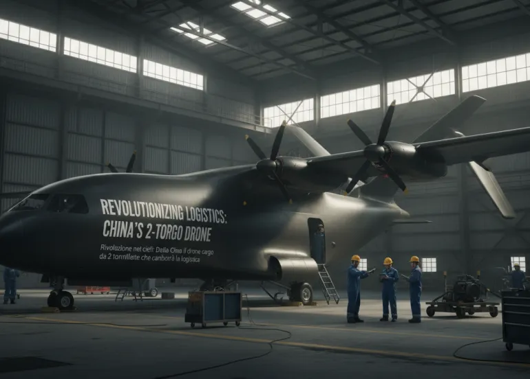 Rivoluzione nei cieli: Dalla Cina il drone cargo da 2 tonnellate che cambierà la logistica