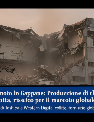 Terremoto in Giappone: Produzione di chip NAND interrotta, rischio per il mercato globale