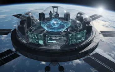 Rivoluzione spaziale: Intelligenza artificiale addestra modelli in orbita