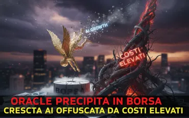 Oracle precipita in Borsa: Crescita AI offuscata da costi elevati