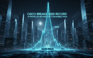 Cisco infrange il record del 2000: L'AI la spinge oltre il picco della bolla dot-com