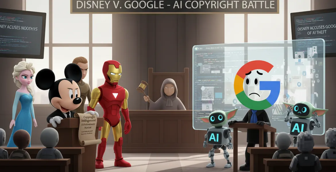 Disney accusa Google di violazione del copyright tramite AI
