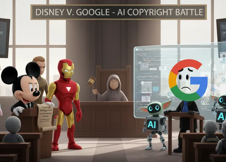 Disney accusa Google di violazione del copyright tramite AI
