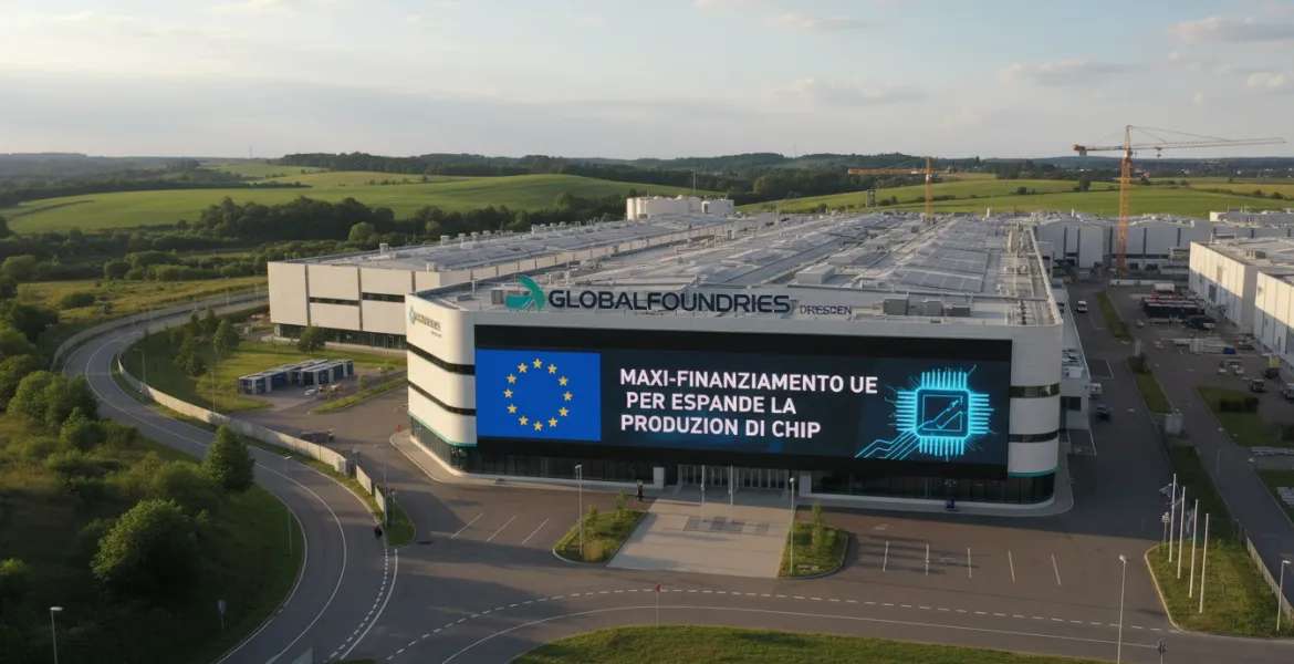 GlobalFoundries: Maxi-finanziamento UE per espandere la produzione di chip a Dresda