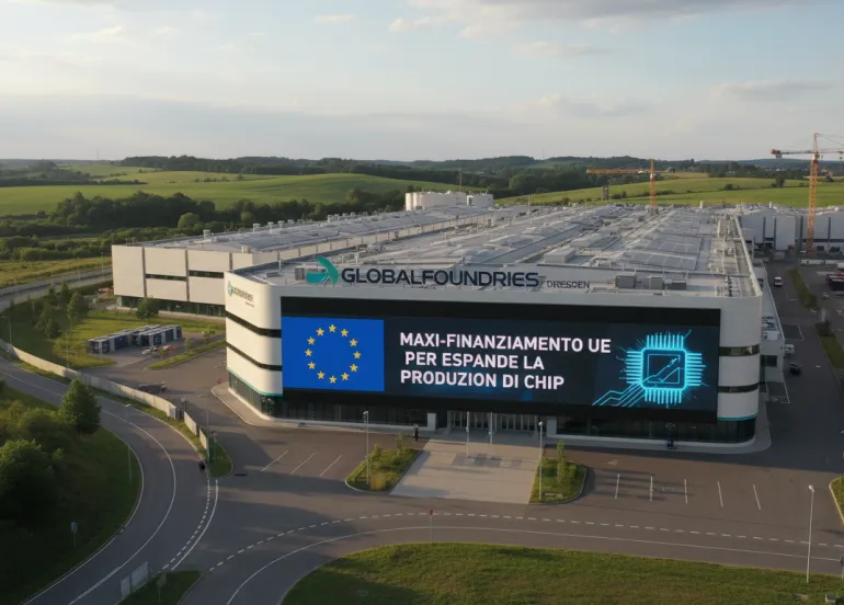 GlobalFoundries: Maxi-finanziamento UE per espandere la produzione di chip a Dresda