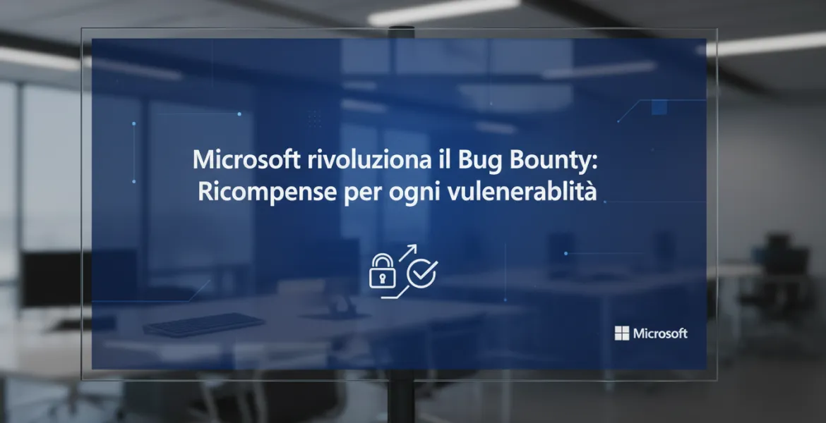 Microsoft rivoluziona il Bug Bounty: Ricompense per ogni vulnerabilità