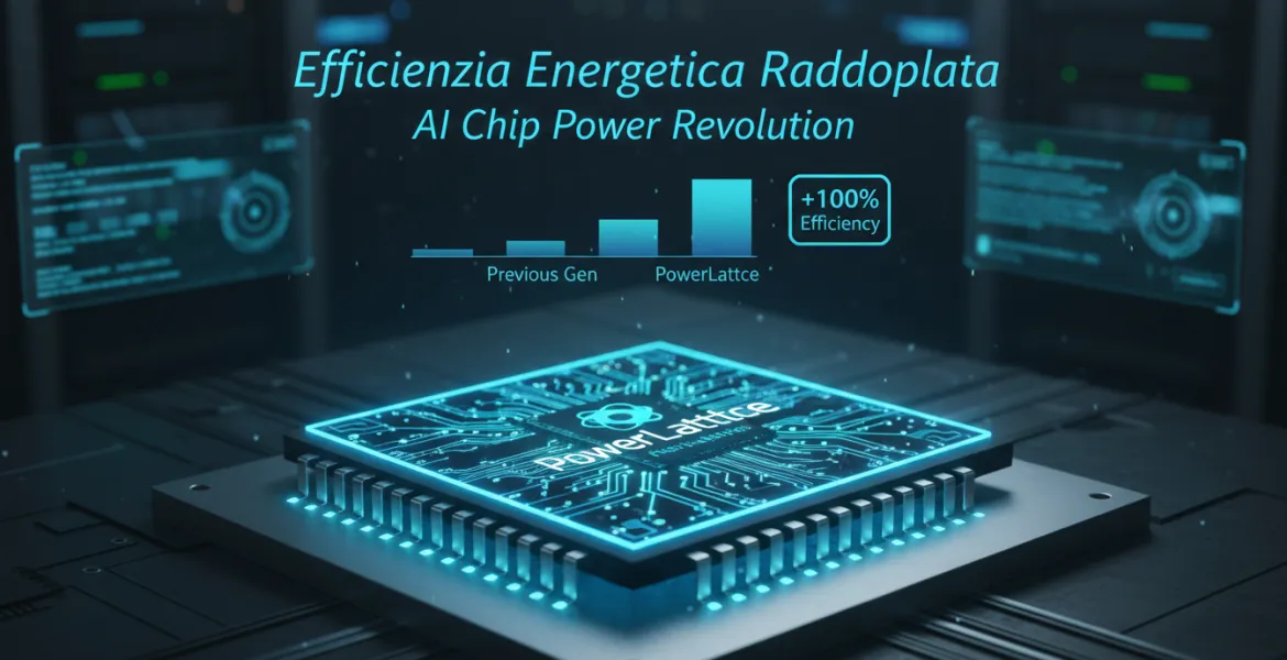 PowerLattice rivoluziona l'alimentazione dei chip AI: Efficienza energetica raddoppiata