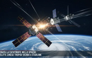 Sfiorata la catastrofe nello spazio: satellite cinese troppo vicino a Starlink