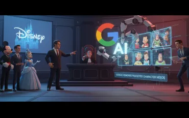 Disney contro l'IA: Google elimina video con personaggi protettti