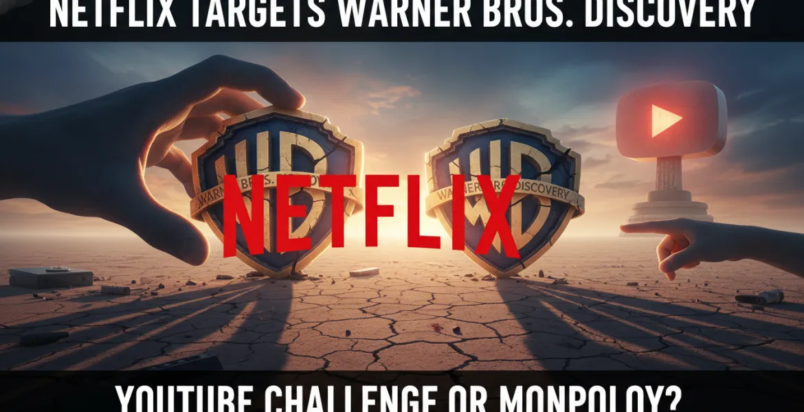 Netflix punta a Warner Bros Discovery: sfida a YouTube o monopolio