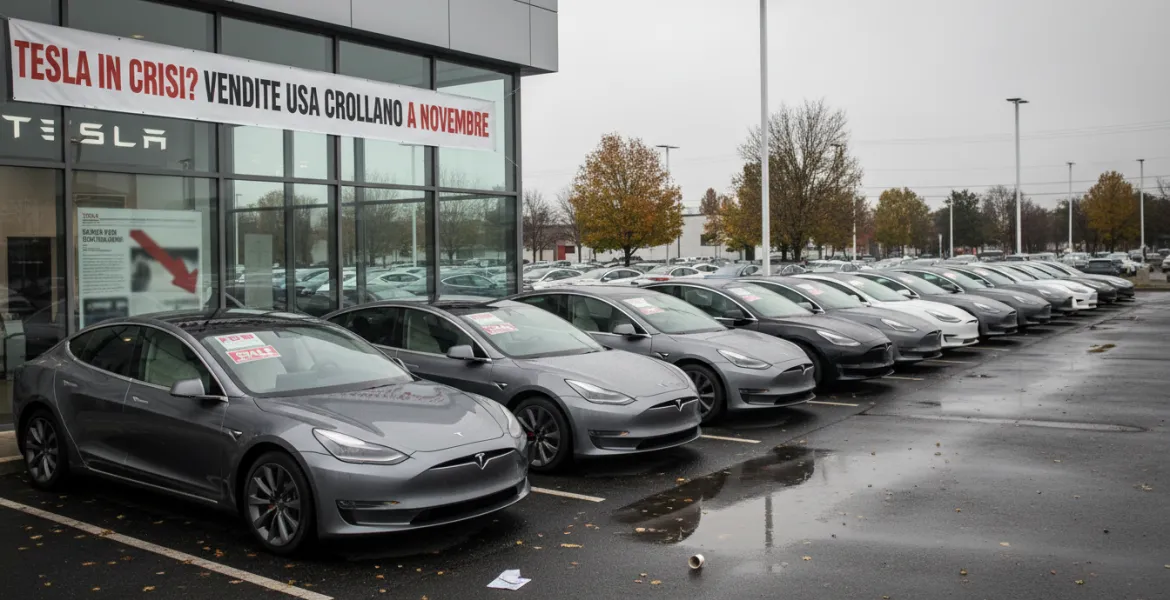 Tesla in Crisi? Crollano le vendite negli USA a novembre